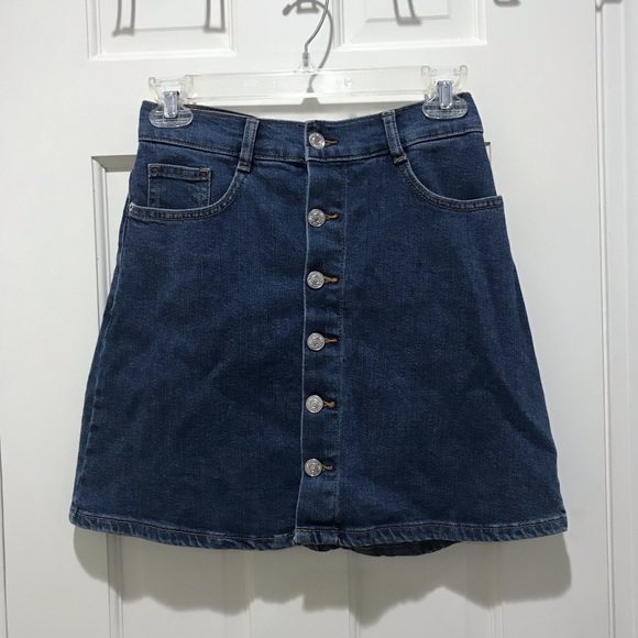 Mango Dresses & Skirts - Mango Denim Button Down Skirt